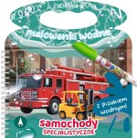 Samochody specjalistyczne. Zadanka & malowanki wodne