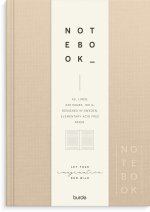 Burde Notizbuch Textil beige liniert A5