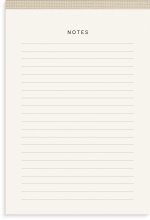 Burde Notizblock Textil beige A5