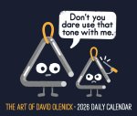 The Art of David Olenick 2026 5.4 X 6.2 Box Calendar