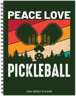 Pickleball 2026 6.5 X 8.5 Weekly Monthly Softcover Planner