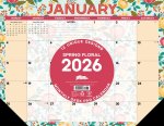 Spring Floral 2026 22 X 17 Large Monthly Deskpad