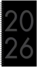 Black 2026 3.5 X 6.5 Softcover Weekly Spiral