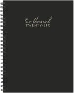 Contemporary Black (Trilingual) 2026 6.5 X 8.5 Weekly Monthly Softcover Planner