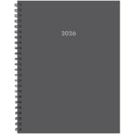 Basic Gray 2026 8.5 X 11 Weekly Monthly Softcover Planner