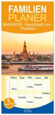 Familienplaner 2026 - BANGKOK Hauptstadt von Thailand mit 5 Spalten (Wandkalender, 21 x 45 cm) CALVENDO