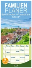 Familienplaner 2026 - Bad Wimpfen - Kurstadt am Neckar mit 5 Spalten (Wandkalender, 21 x 45 cm) CALVENDO