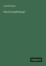 Was ist Empfindung?
