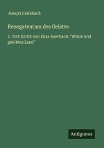 Renegatentum des Geistes