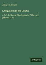 Renegatentum des Geistes