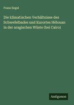 Die klimatischen Verhältnisse des Schwefelbades und Kurortes Hélouan in der aragischen Wüste (bei Cairo)