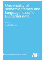 Universality of semantic frames and language specific Bulgarian data