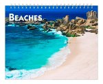 Beaches 2026 7.5 X 6 Inch Monthly Double-View Easel Desk Calendar