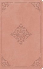 ESV Giant Print Value Personal Size Bible, Red Letter (Trutone, Blush Rose, Fleur-De-Lis Design)
