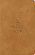 ESV Giant Print Personal Size Bible, Red Letter, Indexed (Trutone, Nubuck Caramel, Wildflower Design)