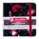 Skicák Art Creation v pevné vazbě Flowers 12x12, 140g
