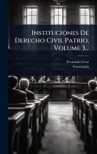 Instituciones De Derecho Civil Patrio, Volume 3...