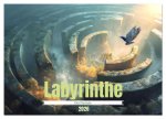 Labyrinthe - Der Fantasie (Wandkalender 2026 DIN A3 quer), CALVENDO Monatskalender