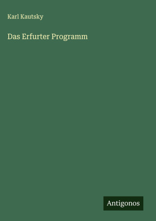 Das Erfurter Programm