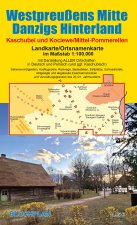 Landkarte Westpreußens Mitte/Danzigs Hinterland