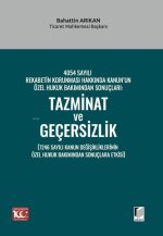4054 Sayili Rekabetin Korunmasi Hakkinda Kanunun Özel Hukuk Bakimindan Sonuclari Tazminat ve Gecersizlik