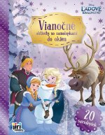 Vianočné aktivity so samolepkami na okná Ľadové kráľovstvo