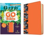 NLT Go Bible for Kids (Leatherlike, Orange Camo)