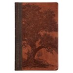 KJV Bible Giant Print Standard-Size Faux Leather, Brown Trust Tree