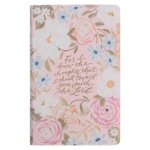 KJV Bible Giant Print Standard-Size Faux Leather Pink Floral Printed Jer. 29:11