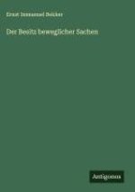Der Besitz beweglicher Sachen