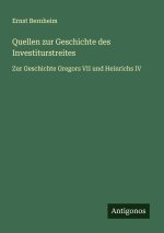 Quellen zur Geschichte des Investiturstreites