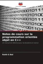 Notes de cours sur la programmation orientée objet en C++