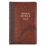 KJV Bible Deluxe Gift Faux Leather, Amazing Grace, Two-Tone W/Zipper Isa. 53:5