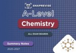 SnapRevise A-Level Chemistry Summary Notes