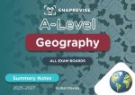 SnapRevise A-Level Geography Summary Notes