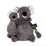 Ptipotos Plyšová koala Trankilou šedá (máma s miminkem) 28 cm