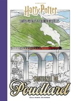 HARRY POTTER, CARTES POSTALES A COLORIER 2, HEROS ET LIEUX MAGIQUES (TP)