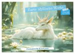 Zarte idyllische Werke - Fantasievolle Kreationen (Tischkalender 2026 DIN A5 quer), CALVENDO Monatskalender