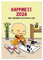 Happiness 2026 (Wandkalender 2026 DIN A4 hoch), CALVENDO Monatskalender