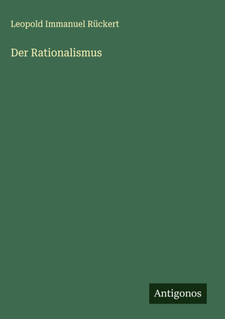 Der Rationalismus