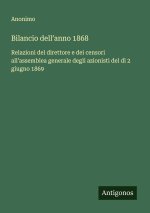 Bilancio dell'anno 1868