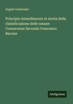 Principio intendimento et storia della classificazione delle umane Conoscenze Secondo Francesco Bacone