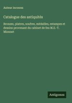 Catalogue des antiquités