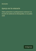 Aperçu sur la cataracte
