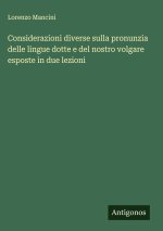 Considerazioni diverse sulla pronunzia delle lingue dotte e del nostro volgare esposte in due lezioni