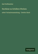 Nachlese zu Schillers Werken