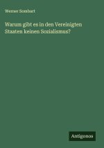 Warum gibt es in den Vereinigten Staaten keinen Sozialismus?