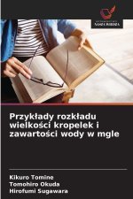 Przyk¿ady rozk¿adu wielko¿ci kropelek i zawarto¿ci wody w mgle