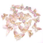 Naklejki Pet Połyskujące Motyle Crystal Pink20 szt.
