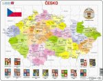 Puzzle Česká republika kraje 70 dílků